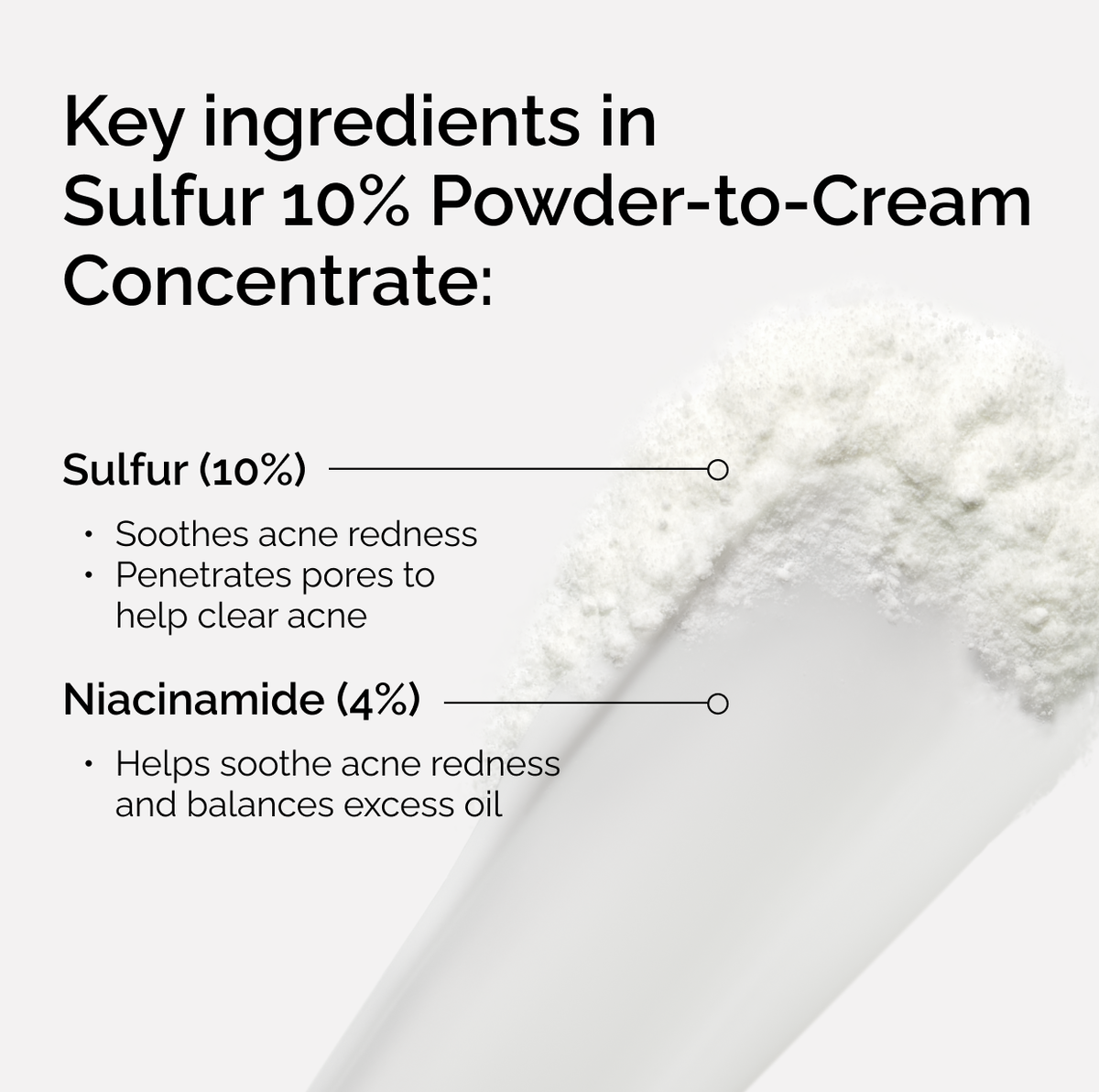 Sulfur 10% Powder-to-Cream Concentrate - Soft Balance